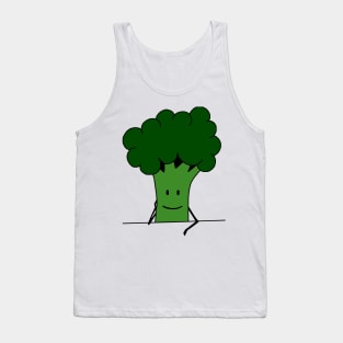 Happy Smiling Broccoli Tank Top